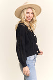 OPEN FRONT CARDIGAN WITH A V-NECK- LESW4111