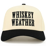 C.C WHISKEY WEATHER Embroidered Letter Two Tone Trucker Hat