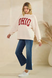 T-42121-CLOUDY KNIT OHIO GRAPHIC SWEATSHIRT