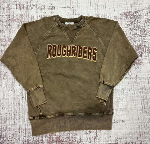 Roughriders Acid Wash French Terry Pullover w/ Pockets