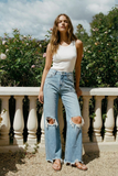 *HYBRID* HIGH RISE RELAXED FLARE JEANS