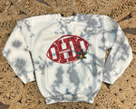 YOUTH OHIO FOOTBALL TIE DYE CREWNECK