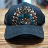 Feather Trucker Hat