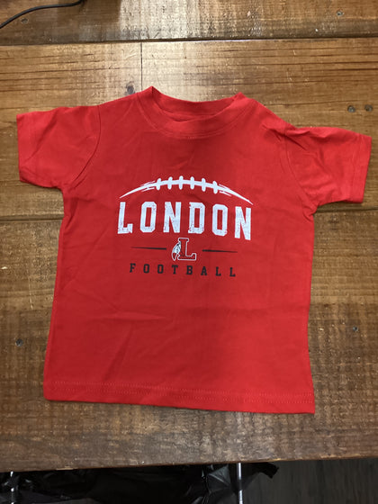 London Red Football style Tee