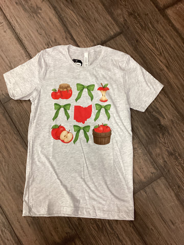 Ohio Apple Ribbon Tee