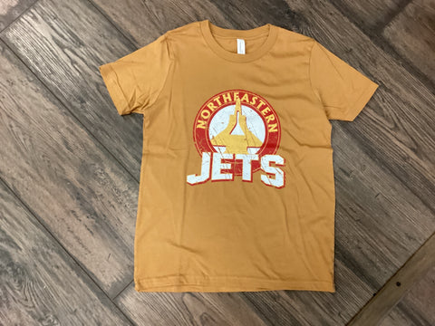 jets circle distressed tee youth