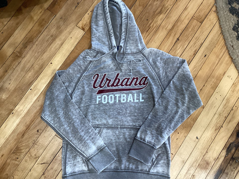 Vintage Urbana Script Football Hoodie