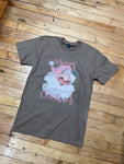 Santa Pink Merry Christmas Tee