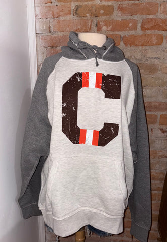 2 Tone Block C Cleveland Hoodie