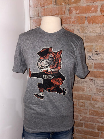 Vintage Look Tiger Cincy Football Tee