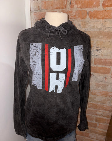 Acid Wash OH Longsleeve Hoodie