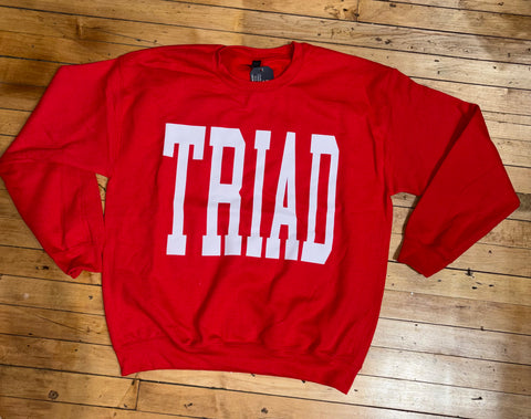 Block White TRIAD Crewneck