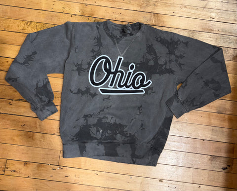 Tie Dye Script Ohio Crewneck