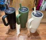Pop-up Straw 40oz Stainless Steel Tumbler