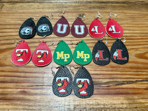 School Spirit Dangle Earrings