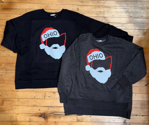 Block State Santa Pocket Crewneck