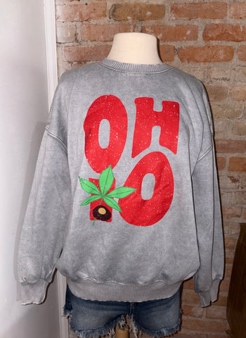 OHIO Nut Acid Wash Crewneck
