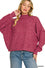 Brushed melange hacci sweater