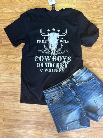 Cowboys  & Country music tee