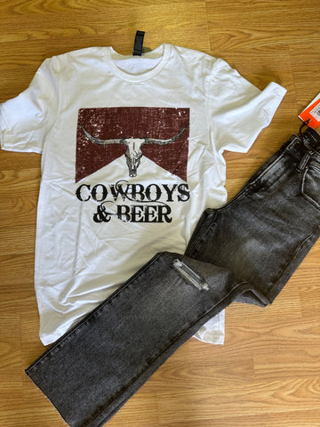 Cowboys & Beer tee