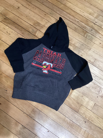 Youth 3 Line Triad Cardinals Hoodie