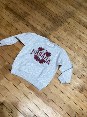 youth urbana ash crewneck