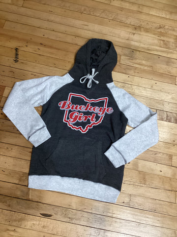 Buckeye Girl 2 Tone Hoodie