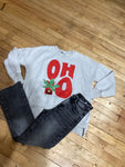 Block Ohio Leaf Pocket Crewneck