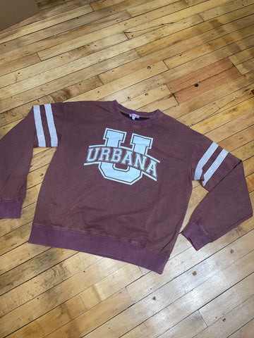 Urbana Solid Knit Faded Crewneck