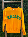 Eagles Glitter Letter Crewneck & Youth Hoodies