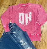 Block OH Ohio Acid Wash Pullover