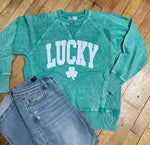 Lucky acid wash pullover