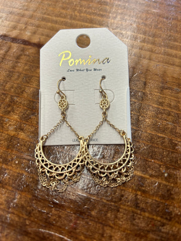 Gold Dangle Earrings