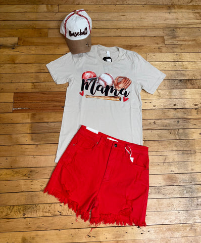 Mama Baseball Tee