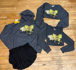 Softball Mama Bow Long Sleeve Tee/Hoodie/Crewneck
