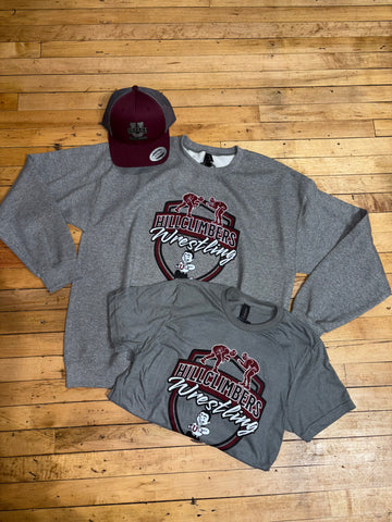 Hillclimbers Wrestling Tee/Crewneck