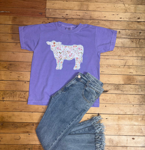 Youth Floral Caddle Tee