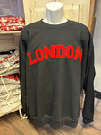 London Glitter Letter Crewneck