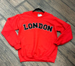 London Glitter Letter Crewneck