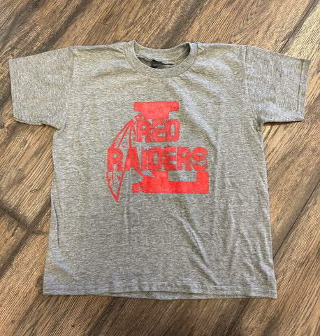 KIDS L RED RAIDERS TEE