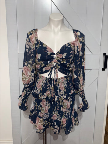 Floral Navy Dress