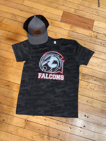 Camo Distressed FALCONS Head Tee
