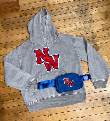 Acid wash NW Fleece Hoodie