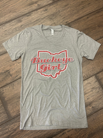 Buckeye Girl Tri-Blend Tee