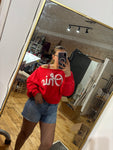 Script Ohio Fleece Boat-neck Pullover