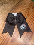 School logo Ponytail Cheer Bows