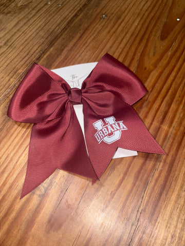 school Logo Alligator Clip Bow