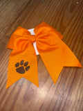school Logo Alligator Clip Bow