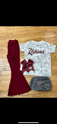 Urbana Script Haze Tie Dye Tee