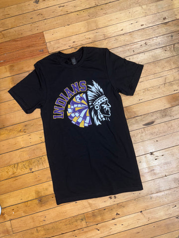 Indians Pom Pom Indian head Tee